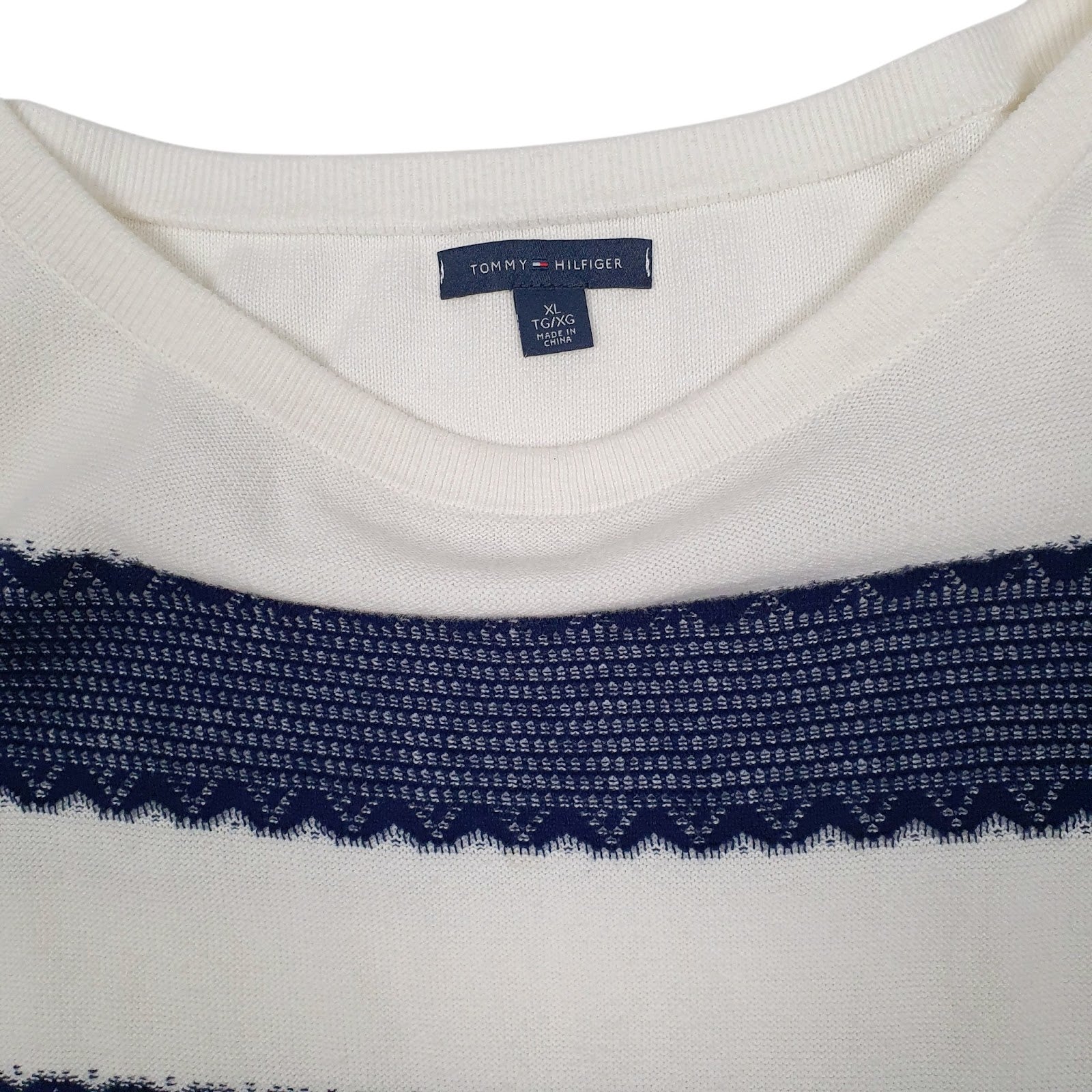 Womens White Tommy Hilfiger  Crewneck Jumper