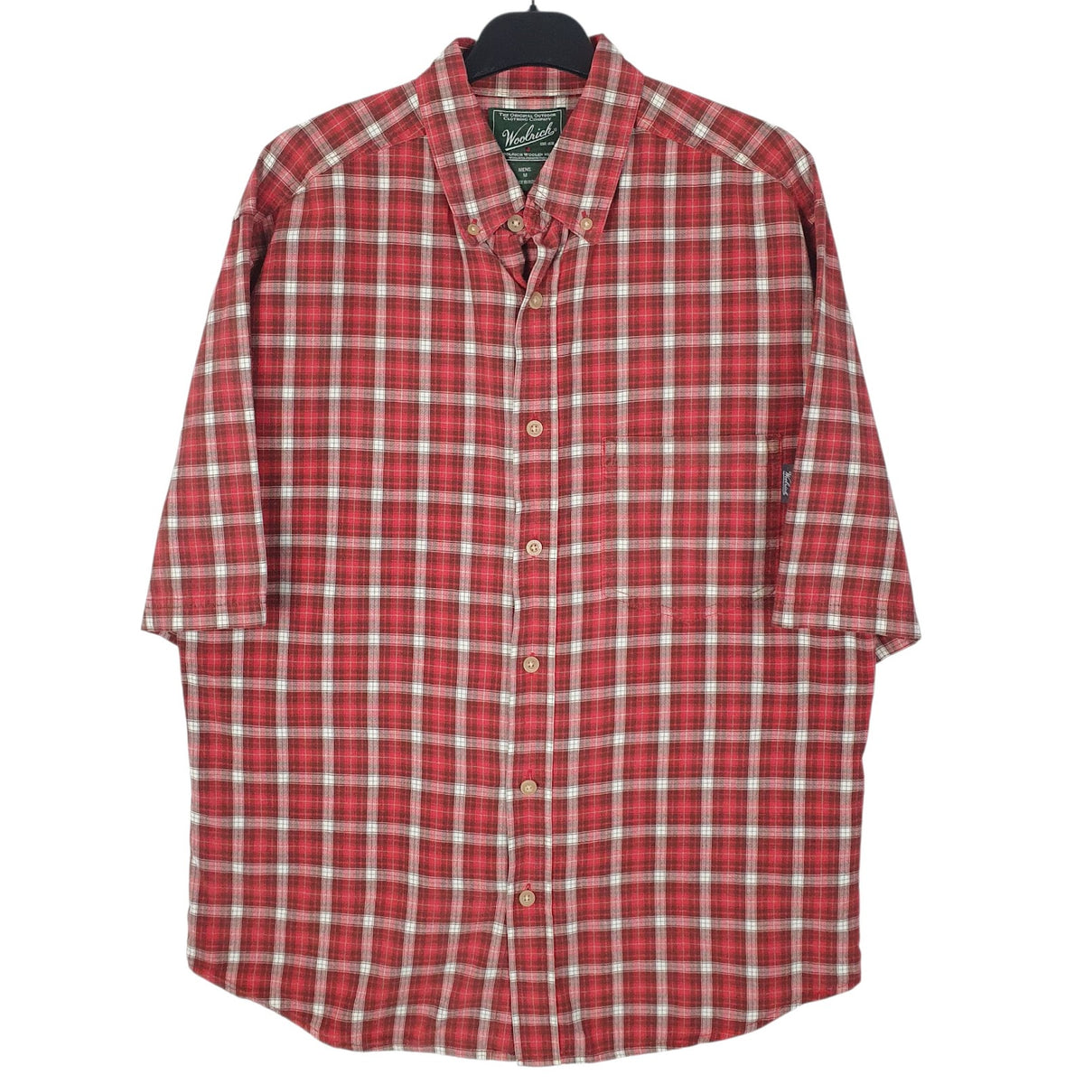 Mens Red Woolrich  Short Sleeve Shirt
