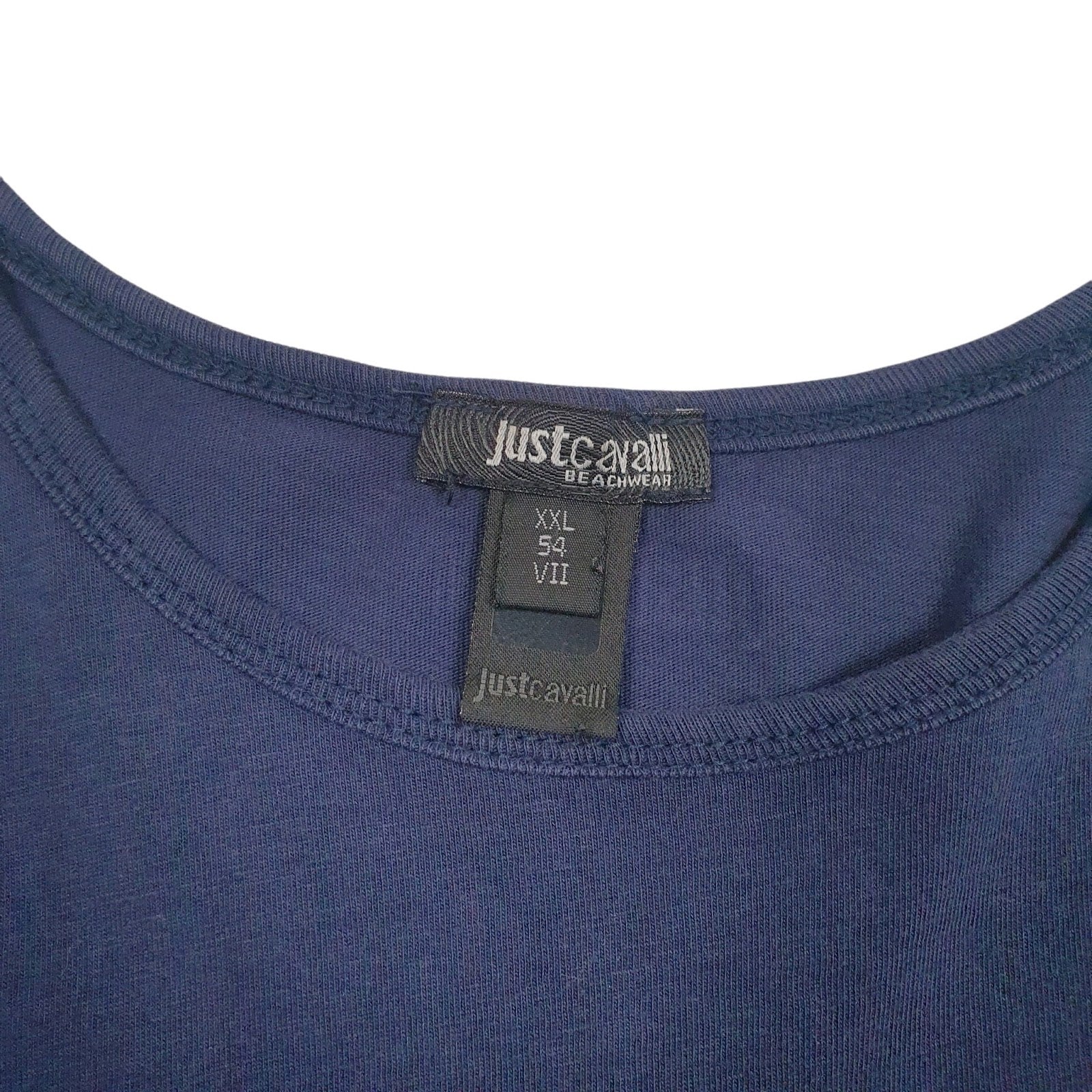 Mens Navy Just Cavalli Beach  T Shirt