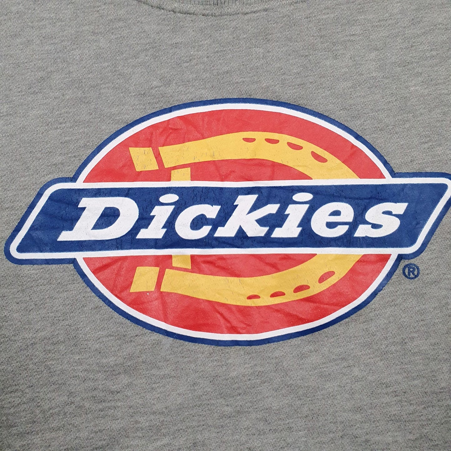 Mens Grey Dickies Spellout Crewneck Jumper