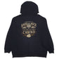 Mens Black Hard Rock  Full Zip Jumper