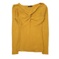 Womens Yellow Believe Knit V Neck Jumper