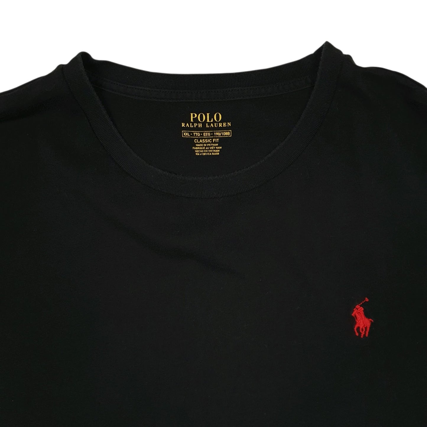 Mens Black Polo Ralph Lauren   T Shirt