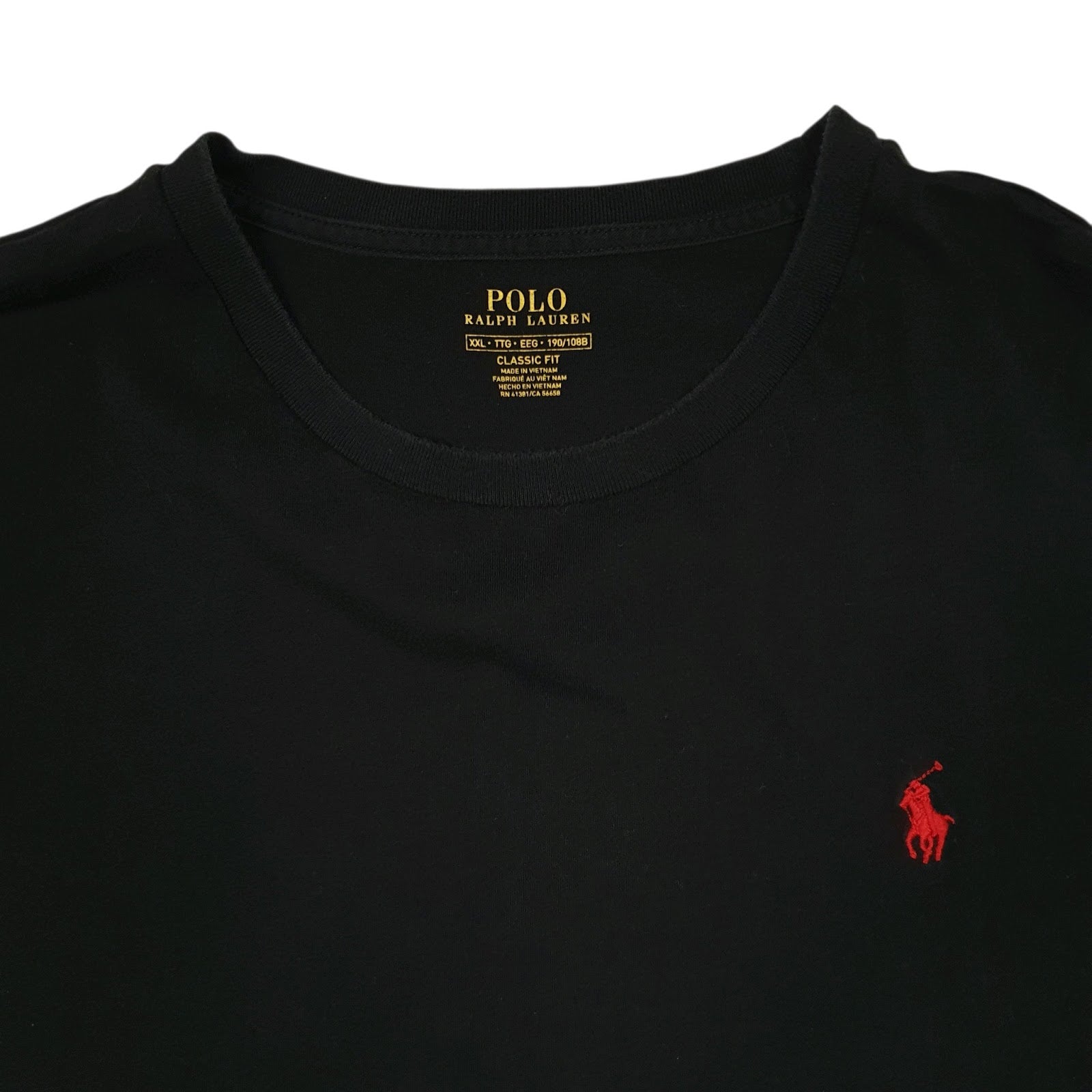 Mens Black Polo Ralph Lauren   T Shirt