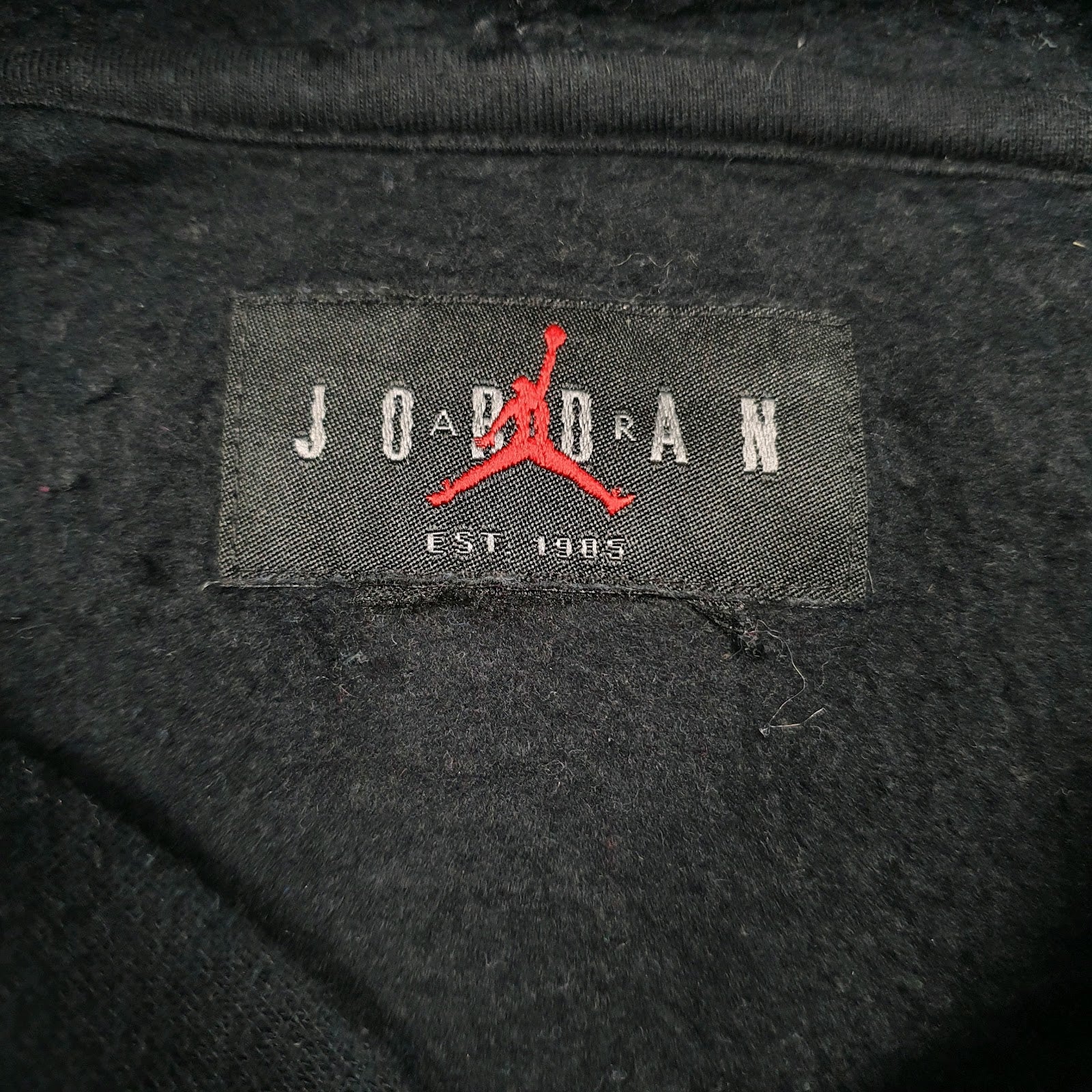 Mens Black Air Jordan  Hoodie Jumper