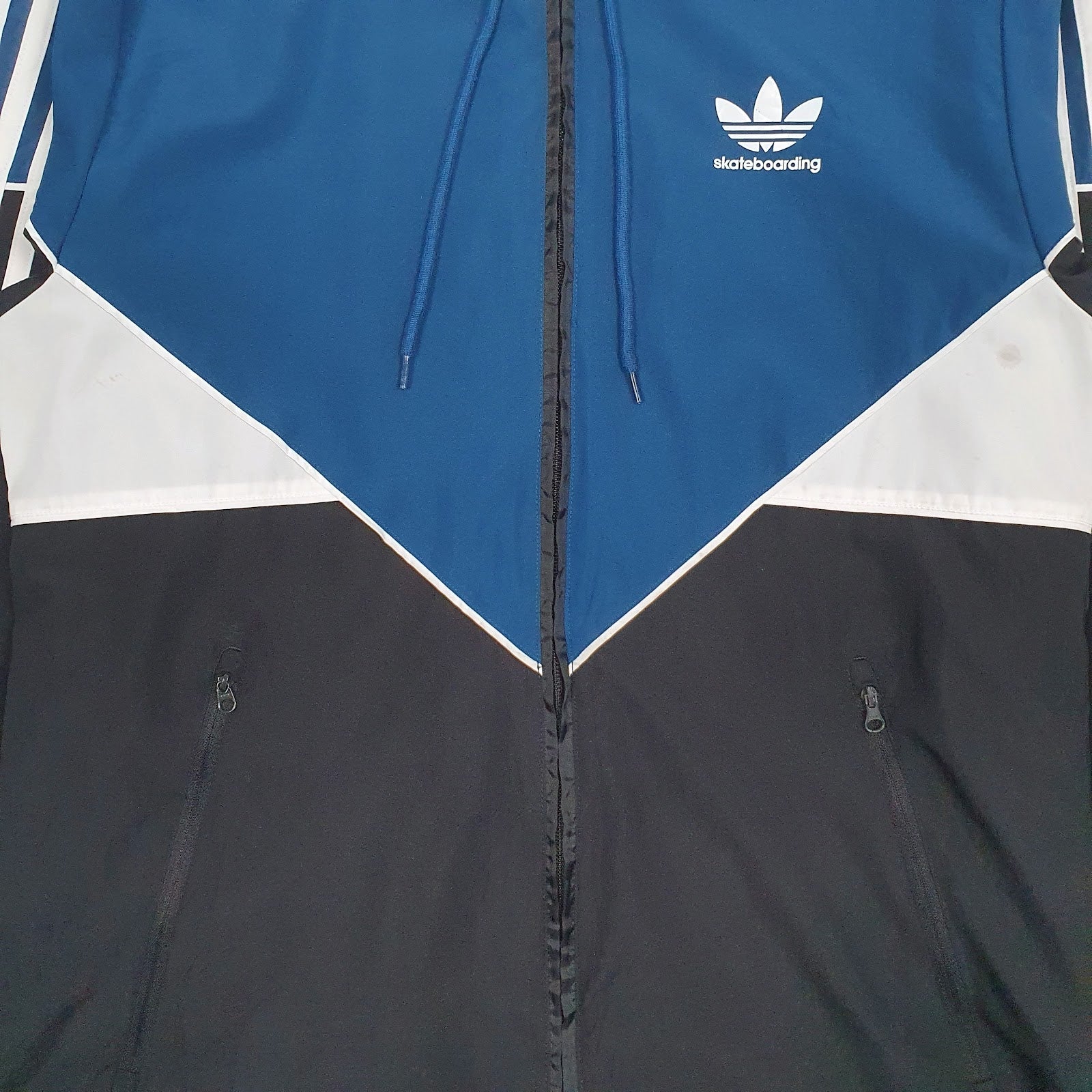 Mens Black Adidas Climite Skateboarding Crewneck Coat