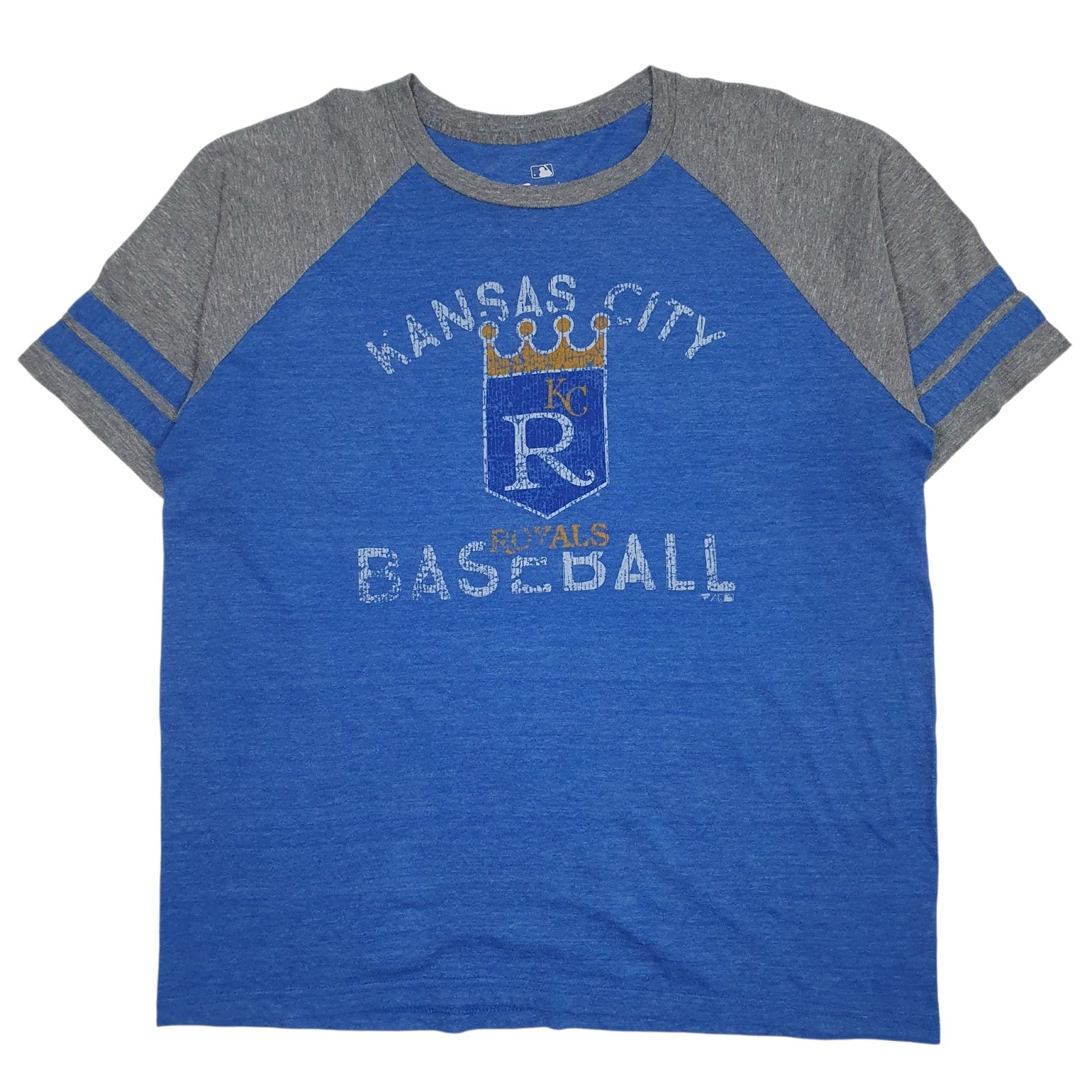 Mens Blue Fanatic MLB Kansas City Royals Short Sleeve T Shirt