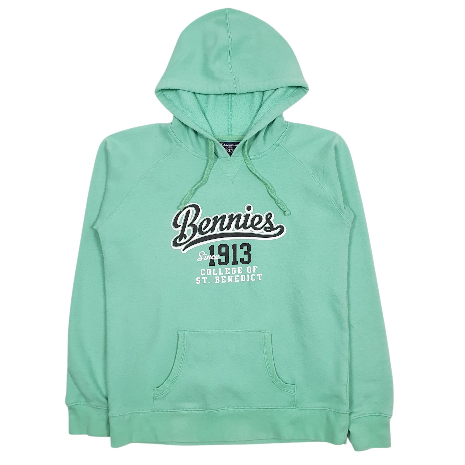 Womens Green Champion Sport Hoodie Jumper