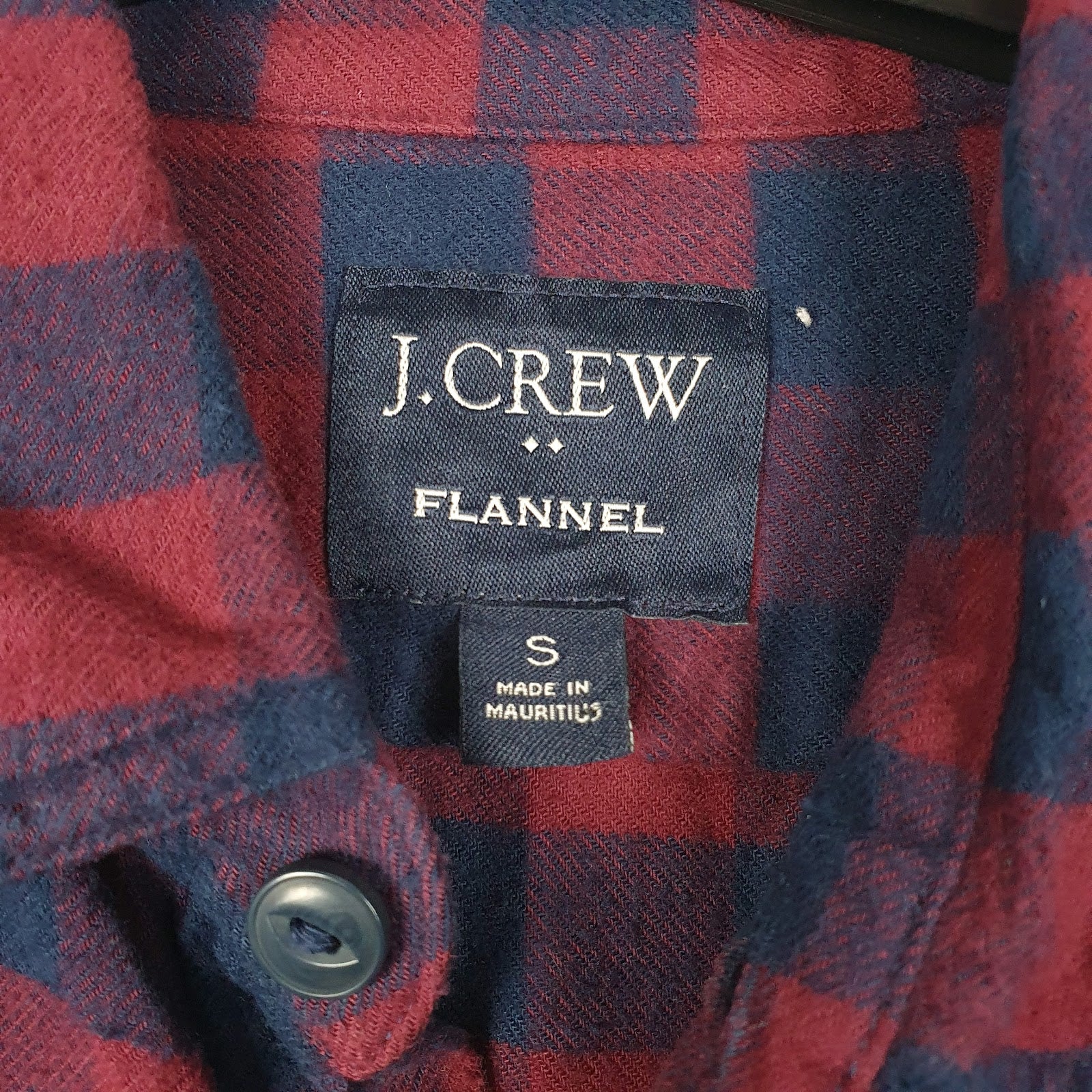 Mens Red J Crew Flannel  Shirt