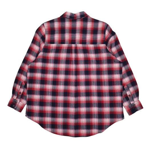 Womens Red M&S Plaid  Shirt
