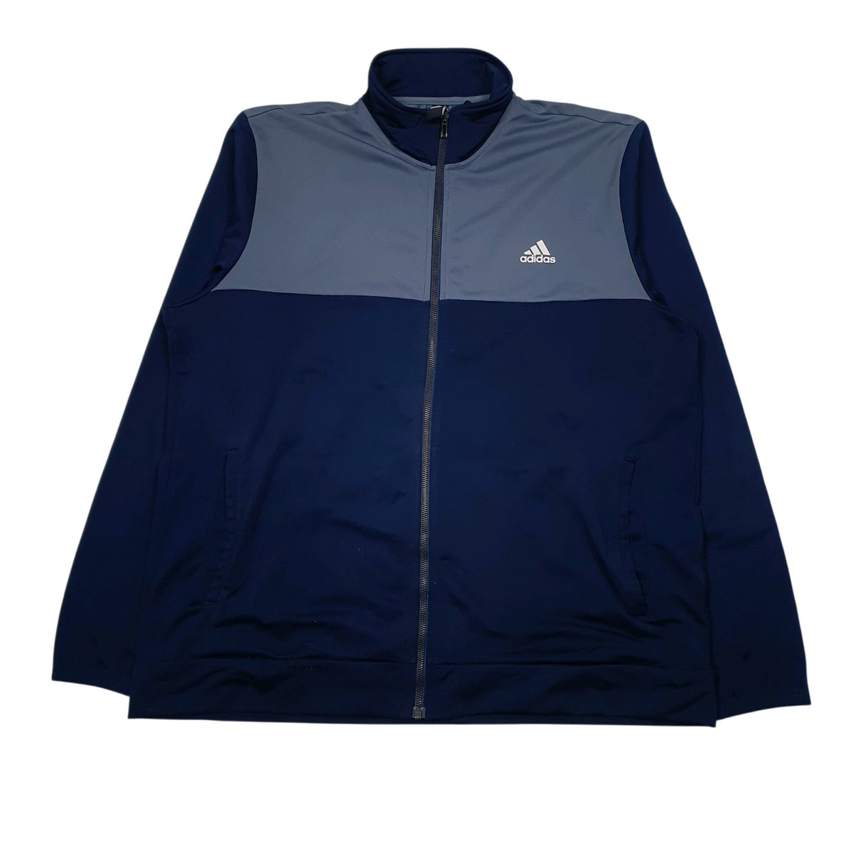 Mens Navy Adidas Active Wear Full Zip Jumper