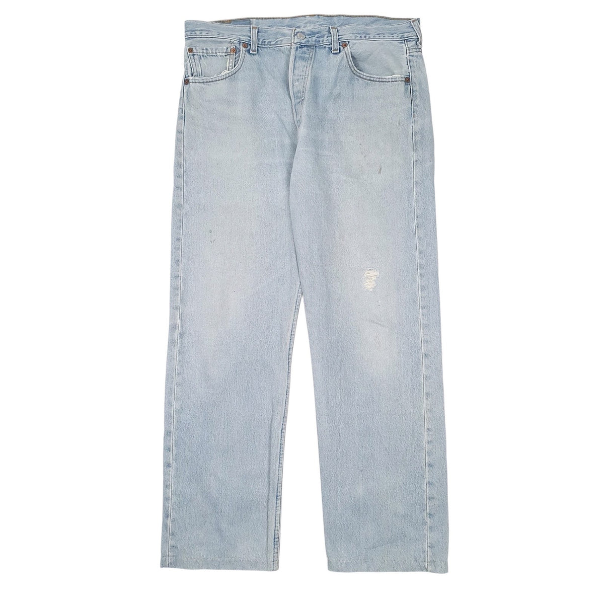 Mens Blue Levis Distressed 501 JeansW36 L30