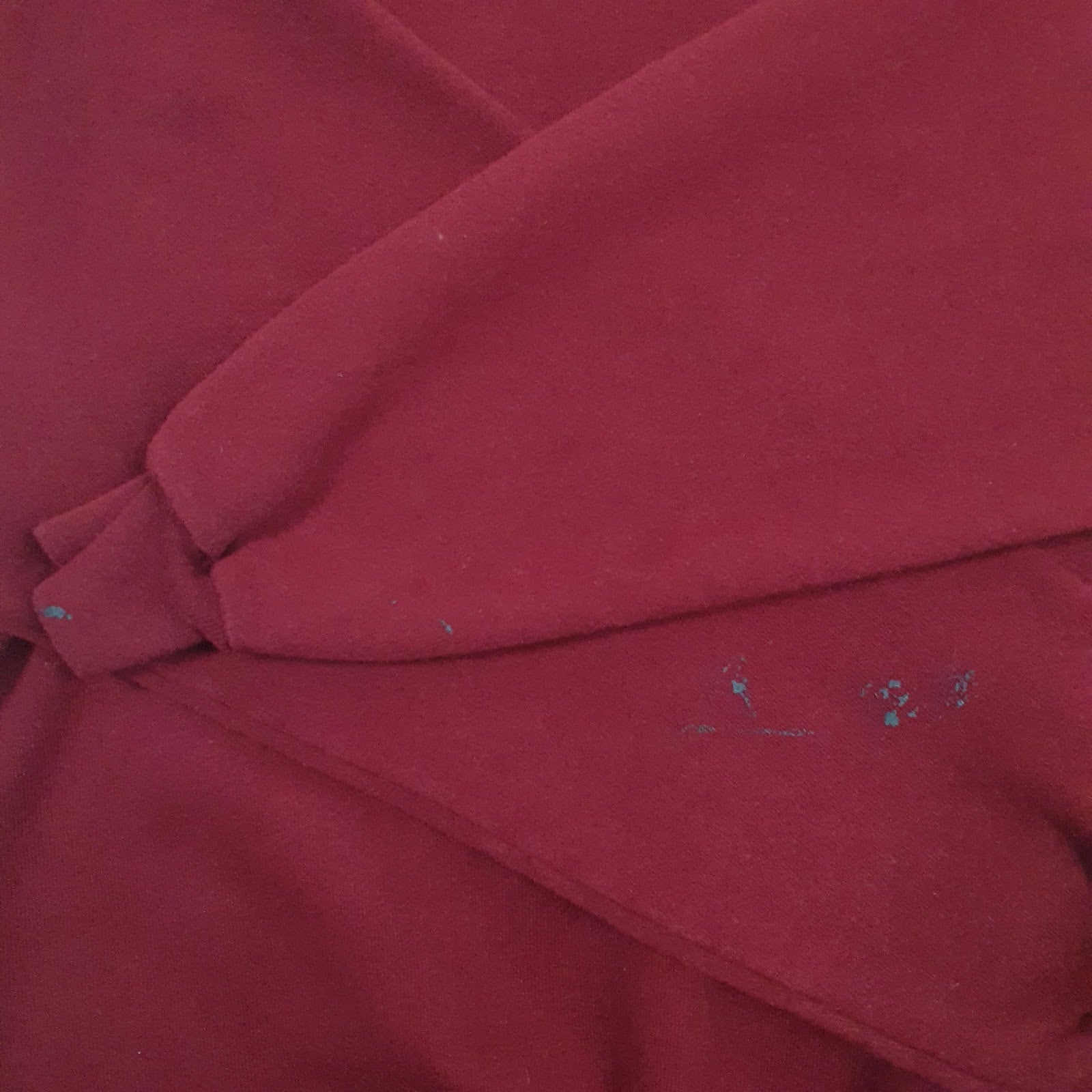 Mens Burgundy Champion Centre Lumber Crewneck Jumper