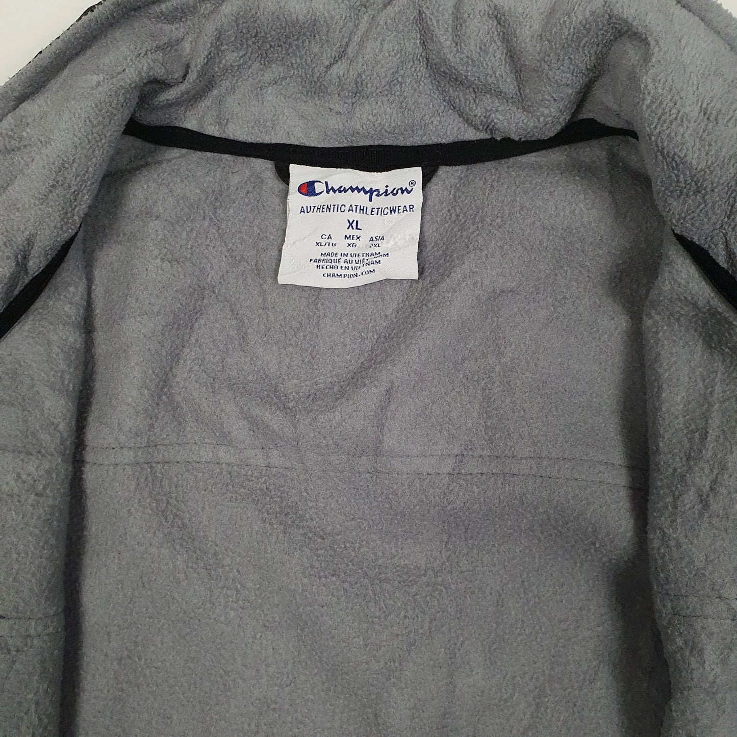 Mens Grey Champion  Full Zip Jumper