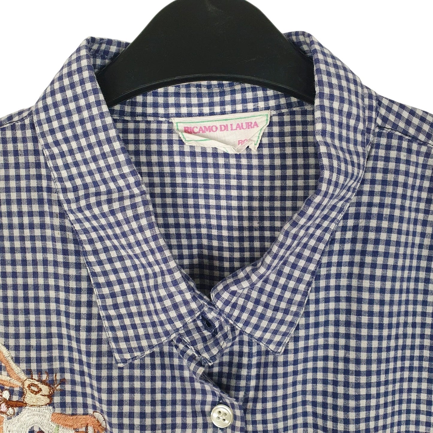 Womens Blue Ricamo De Laura   Shirt