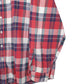Mens Red L.L.Bean Flannel Made In USA Vintage 90s  Shirt