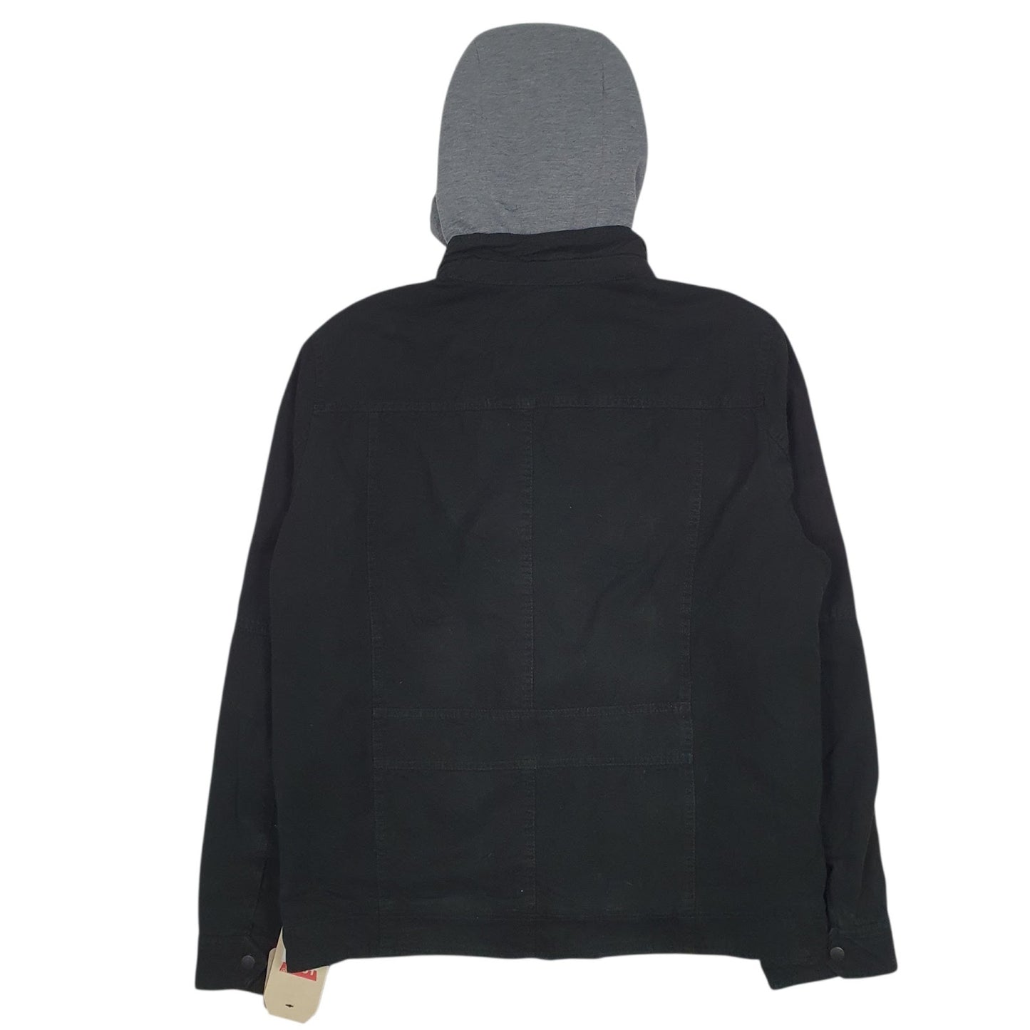 Mens Black Levis Padded Sherpa Lined  Coat