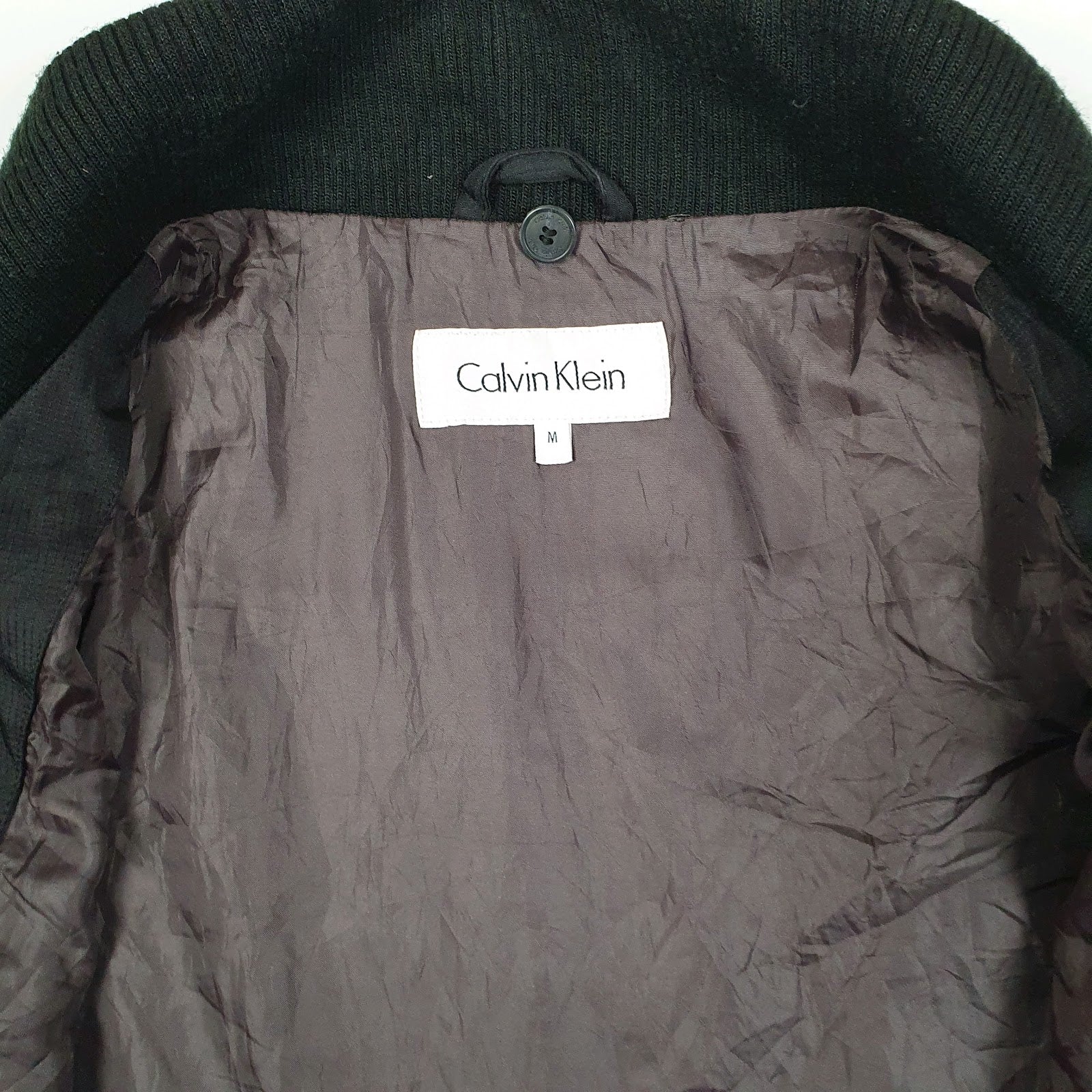 Mens Black Calvin Klein Windbreaker  Coat