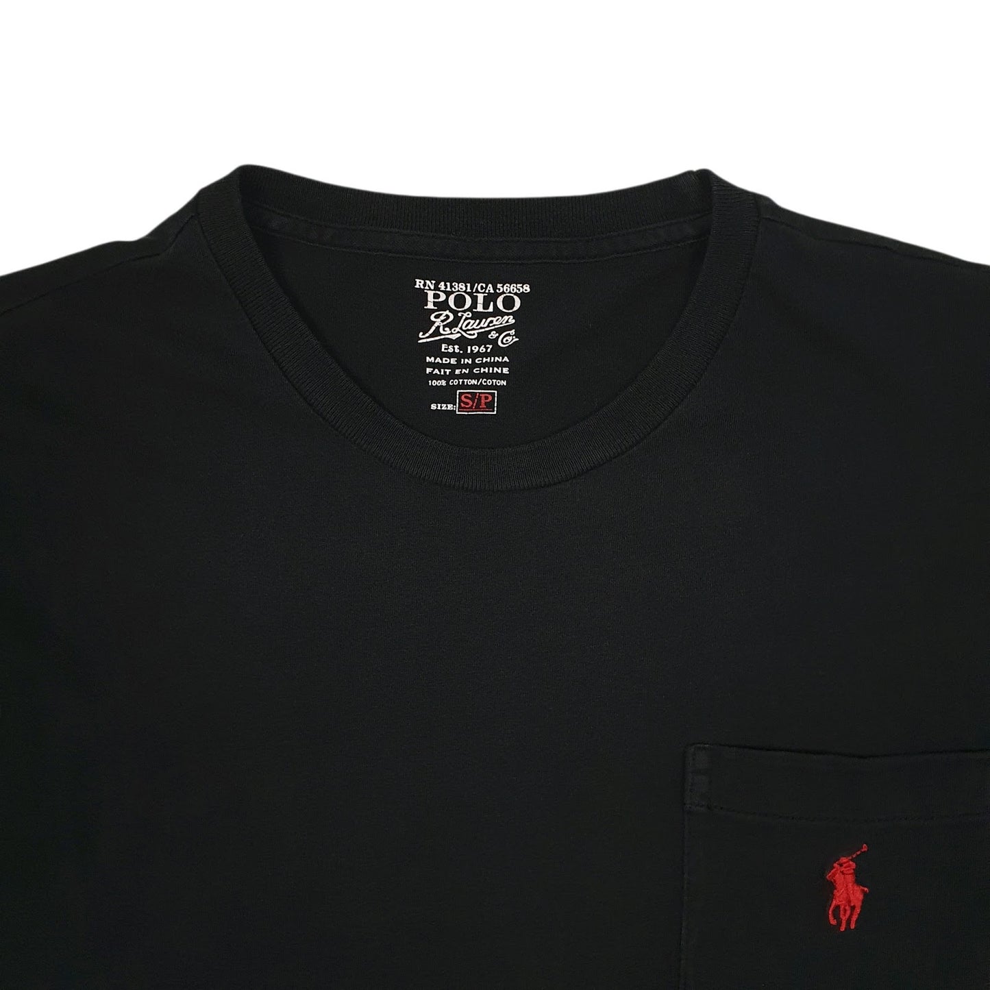 Mens Black Polo Ralph Lauren   T Shirt