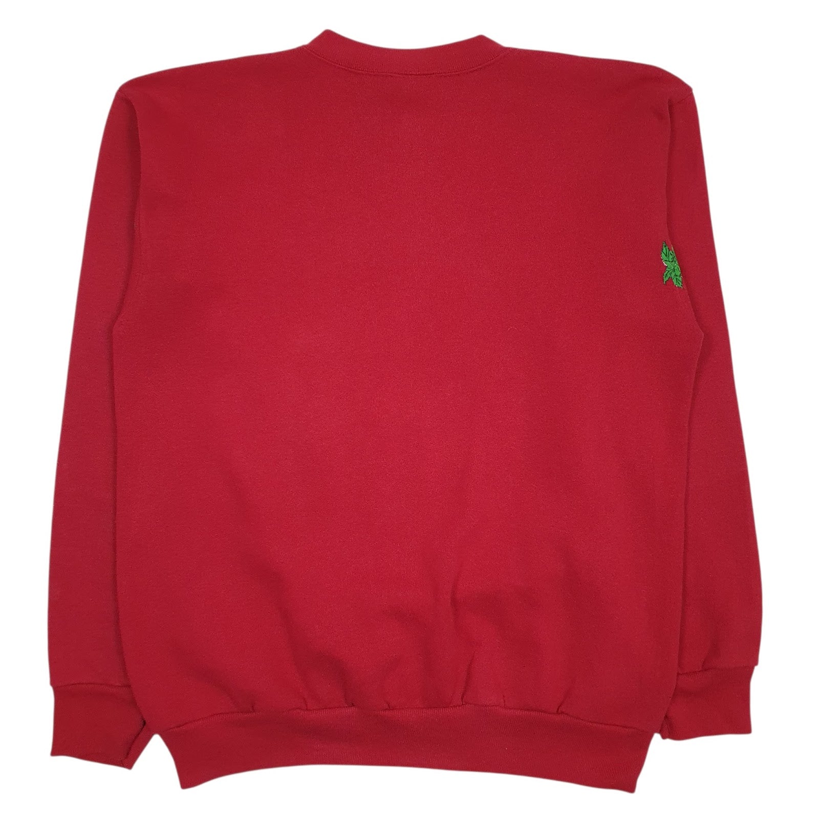 Mens Red Tultex Graphic Vintage 90s Made In USA Crewneck Jumper