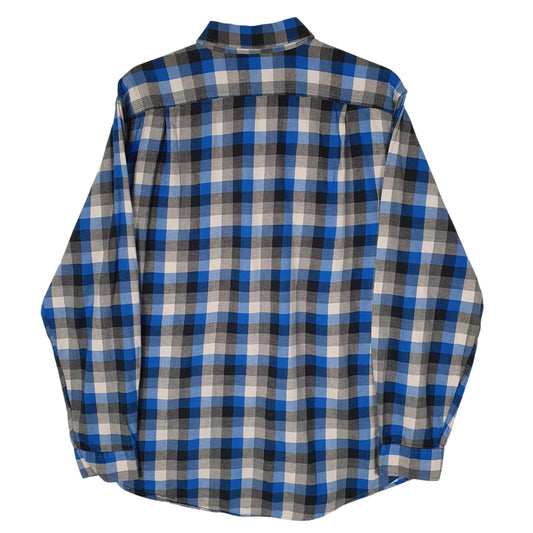 Mens Grey Eddie Bauer Flannel  Shirt