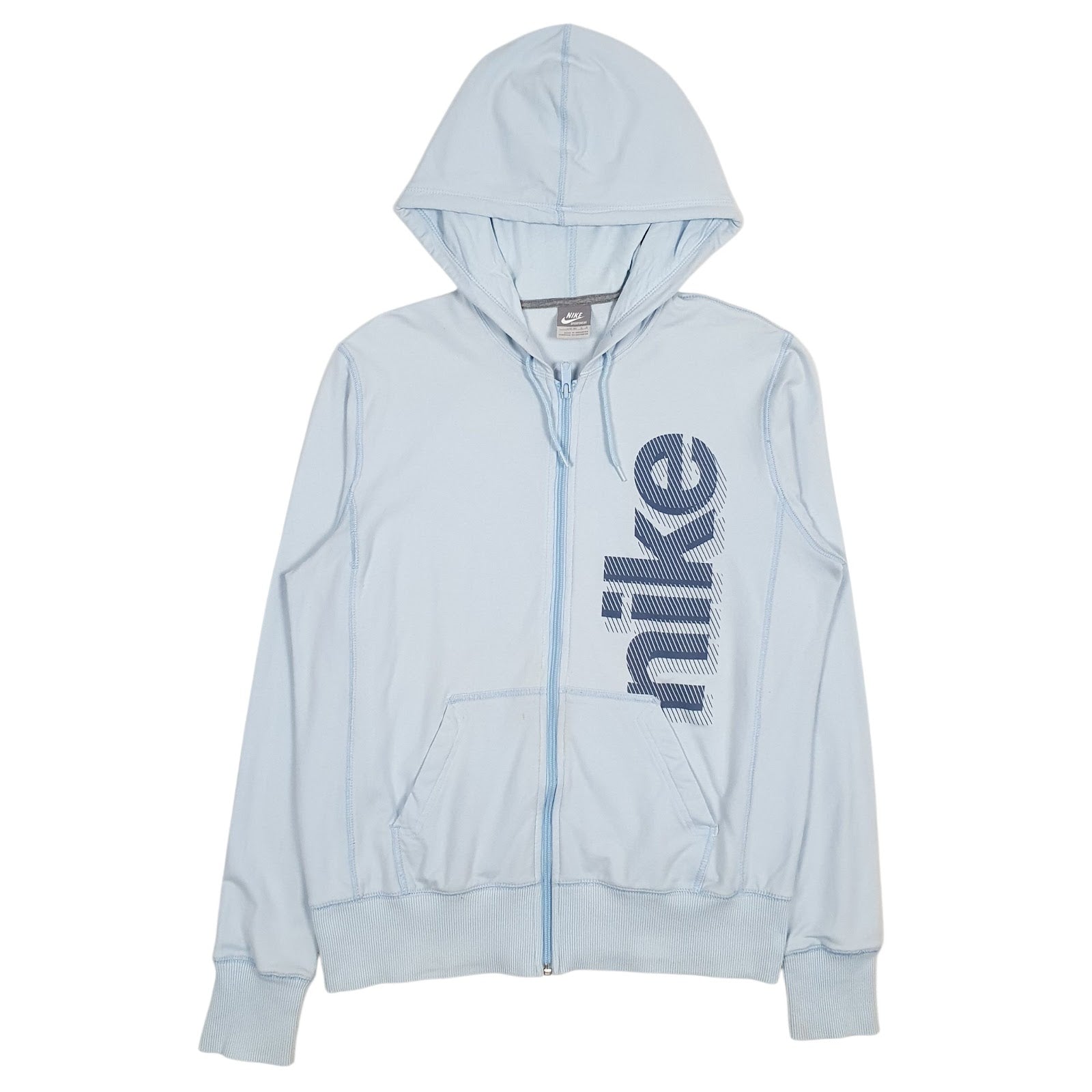 Womens Blue Nike Lightweight Full Zip Jumper