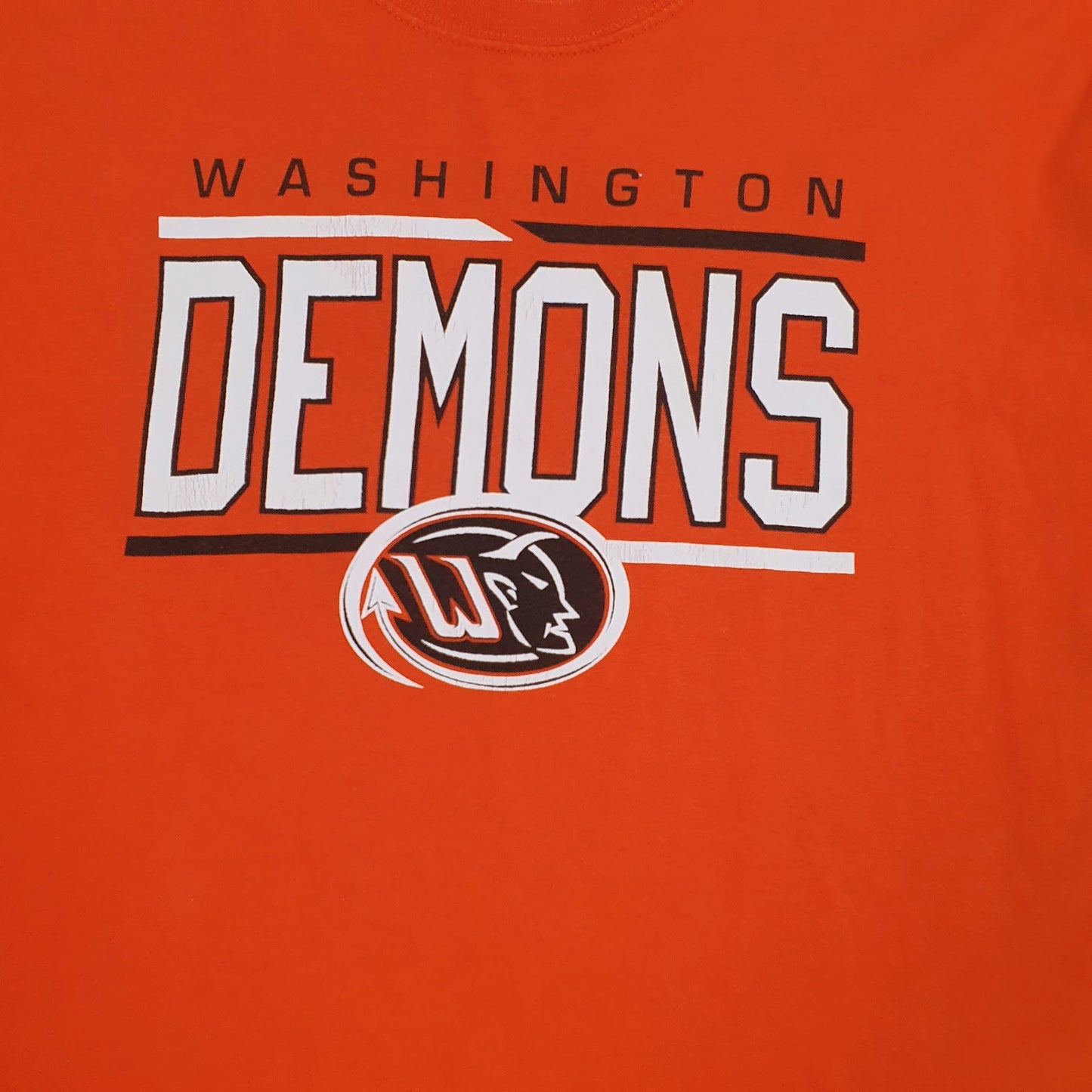 Mens Orange Fruit Of The Loom Washington Demons  T Shirt