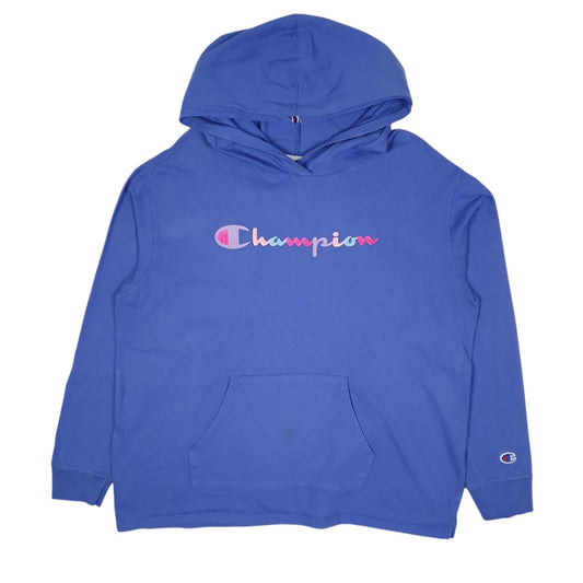 Womens Purple Champion  Hoodie Jumper