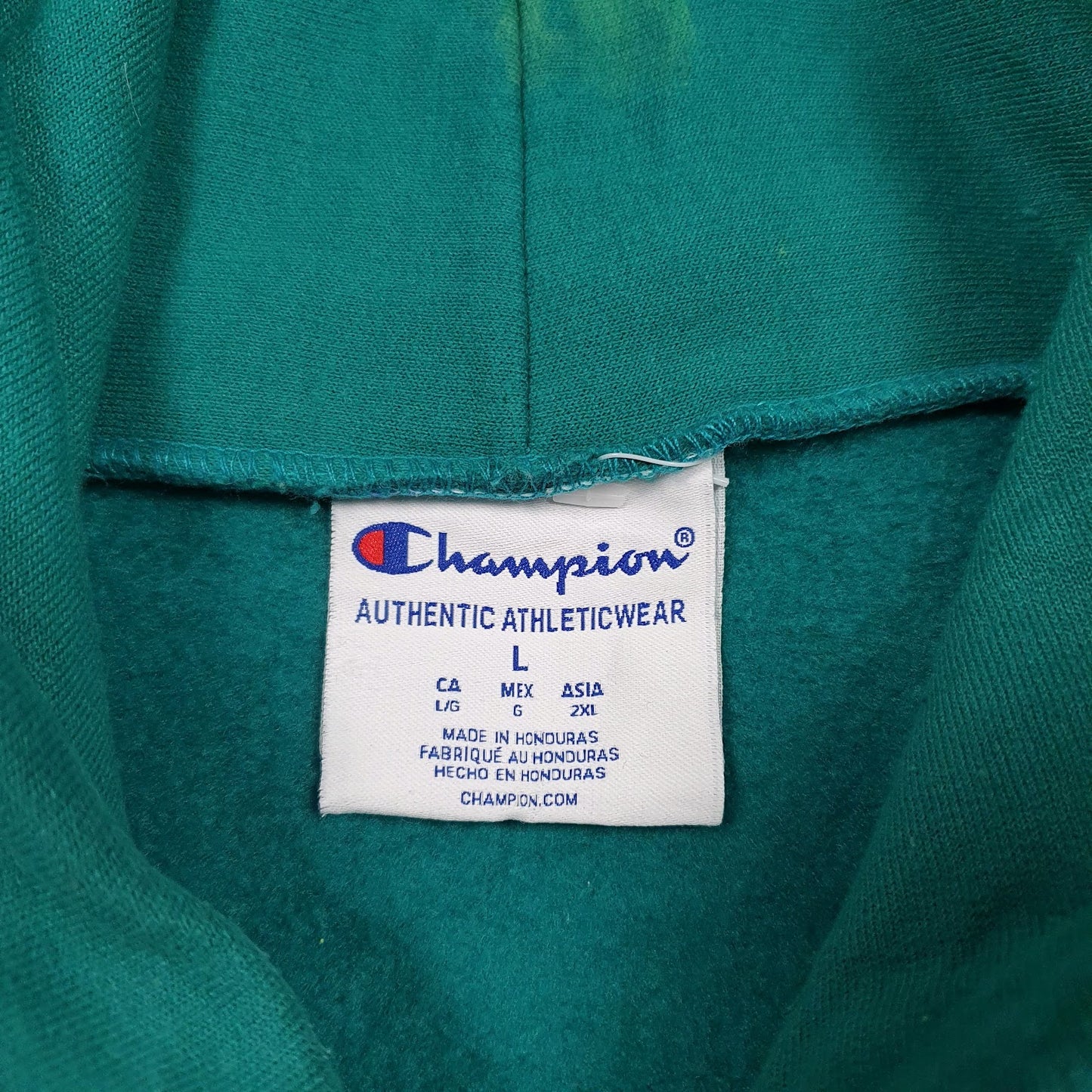 Mens Green Champion  Hoodie Jumper