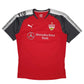 Mens Red Puma Stuttgart FC Football Jersey Short Sleeve T Shirt