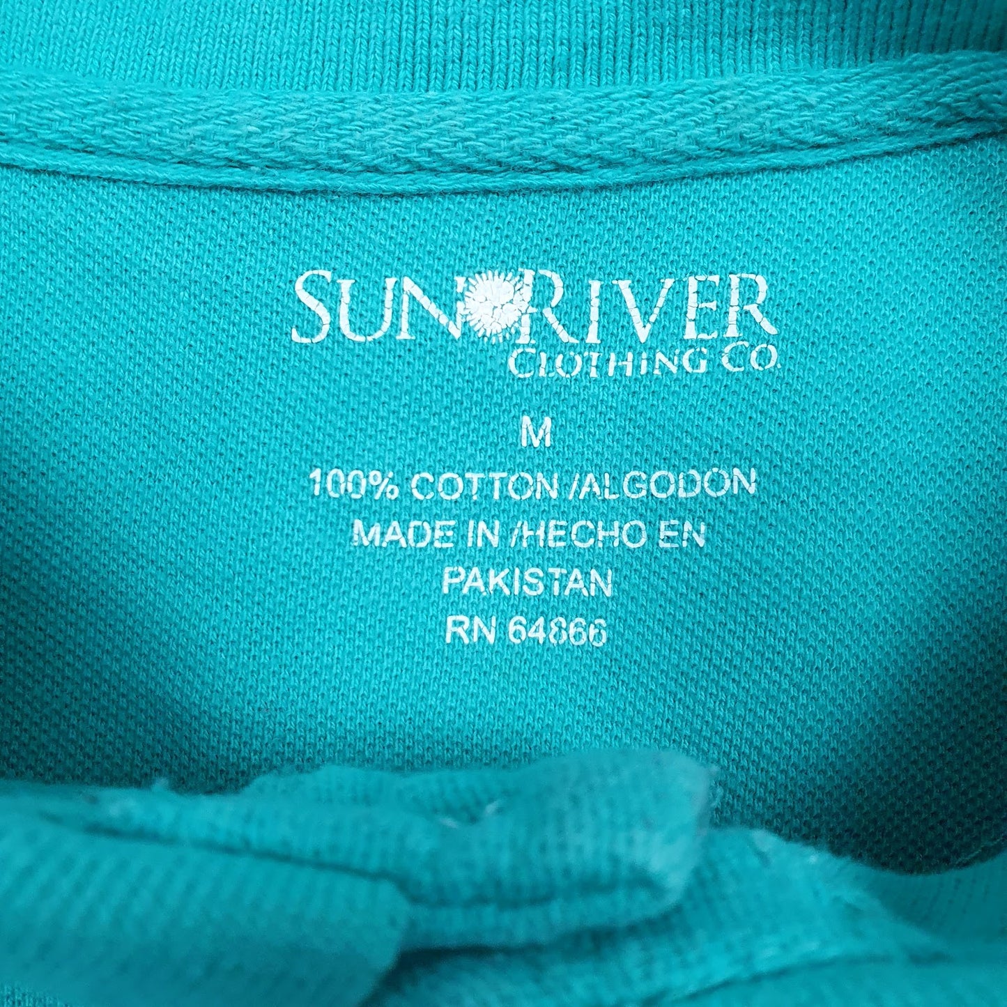 Mens Blue Sun River   Polo Shirt