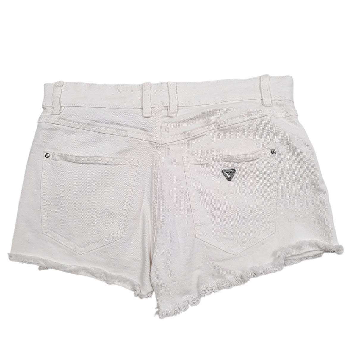Womens White Guess   Shorts