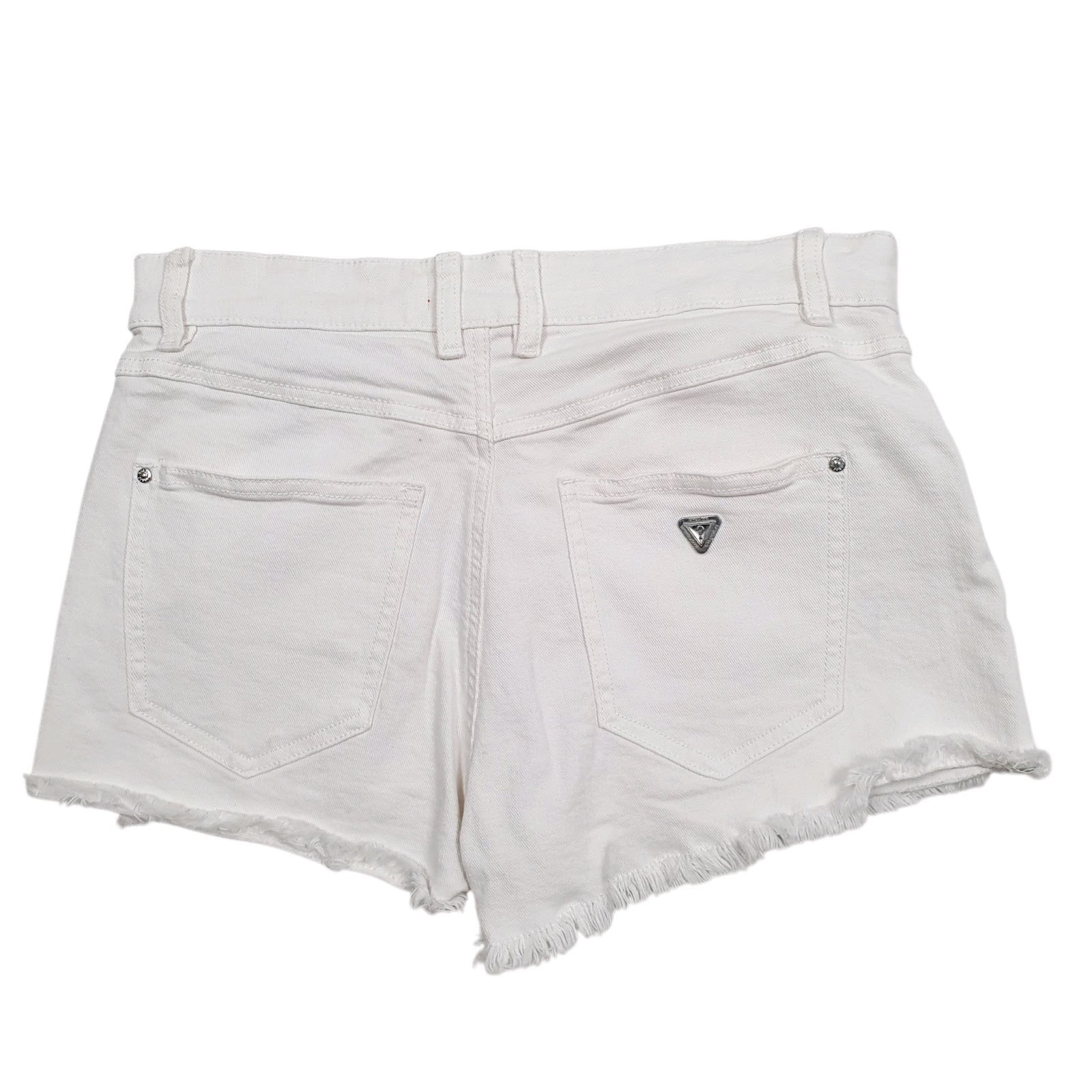 Womens White Guess   Shorts