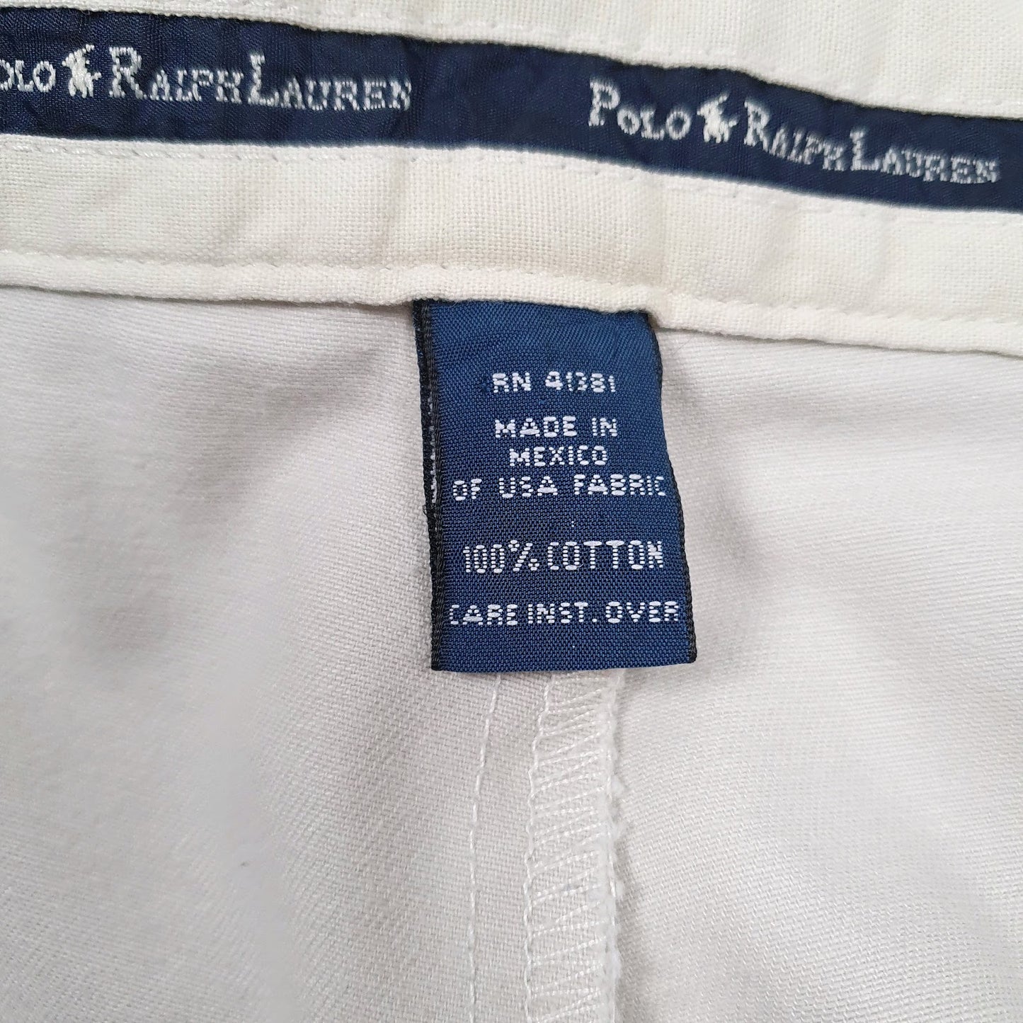 Mens Cream Polo Ralph Lauren   Trousers