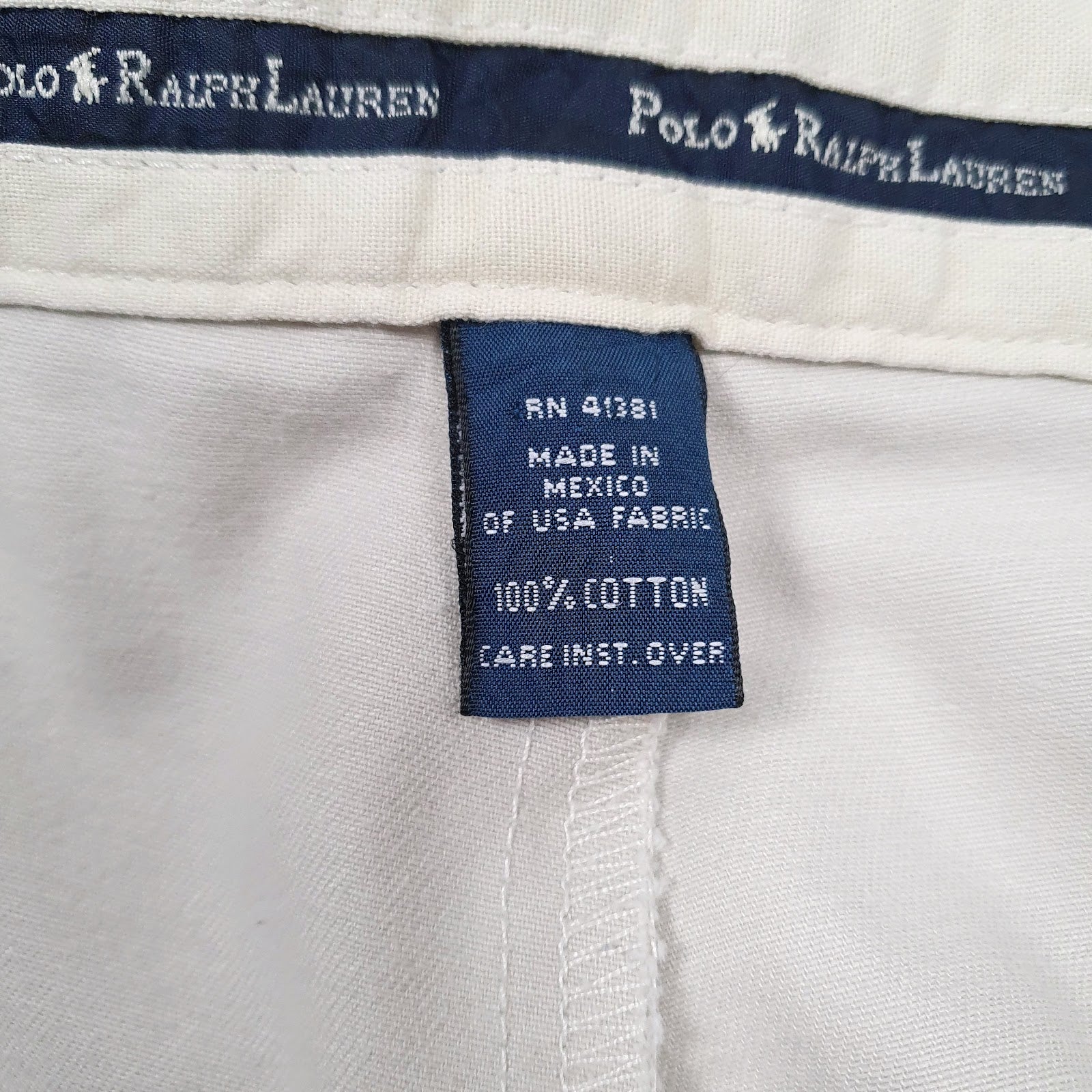 Mens Cream Polo Ralph Lauren   Trousers