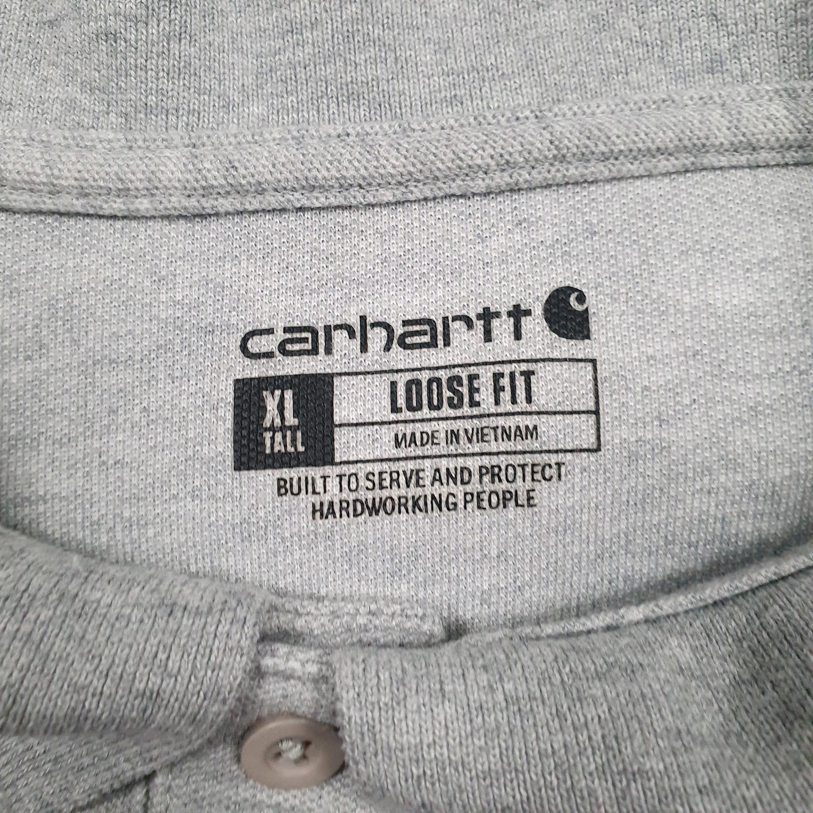 Mens Grey Carhartt   Polo Shirt