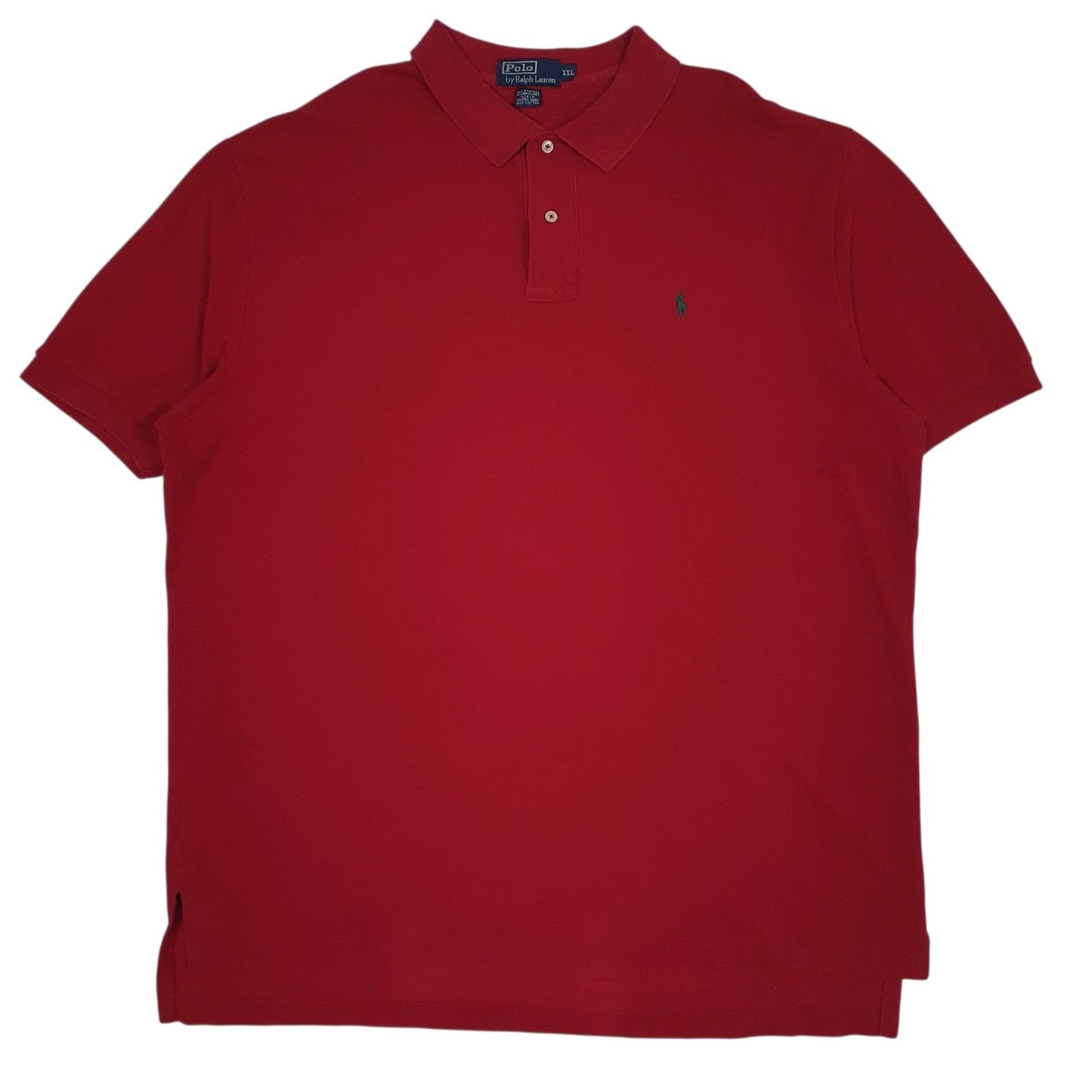 Mens Red Polo Ralph Lauren Vintage 90s Short Sleeve Polo Shirt