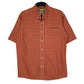 Mens Orange Eddie Bauer  Short Sleeve Shirt