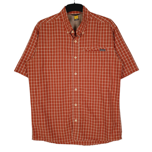 Mens Orange Eddie Bauer  Short Sleeve Shirt
