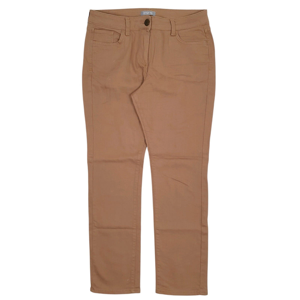 Womens Beige M&S Stretch Chino Trousers