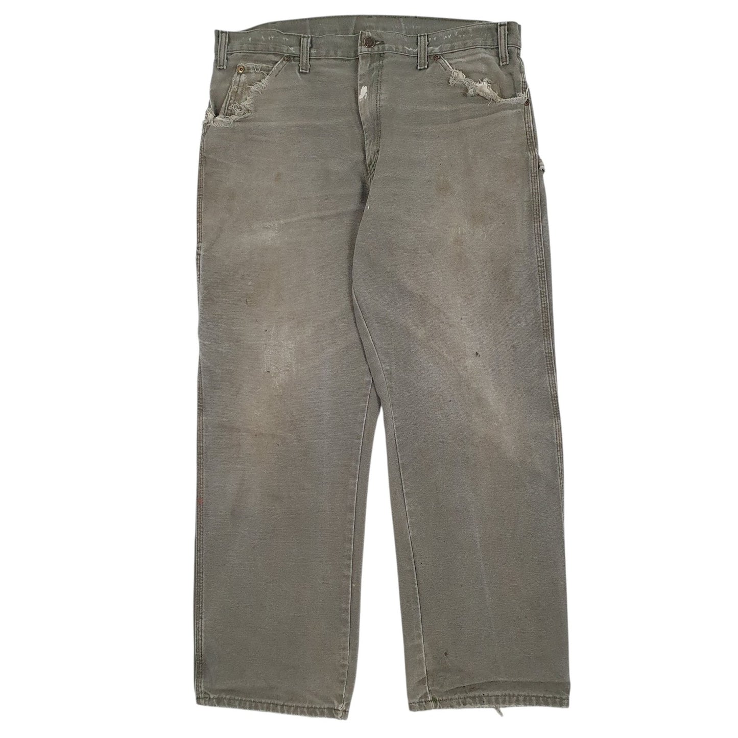 Mens Grey Dickies  Carpenter Trousers