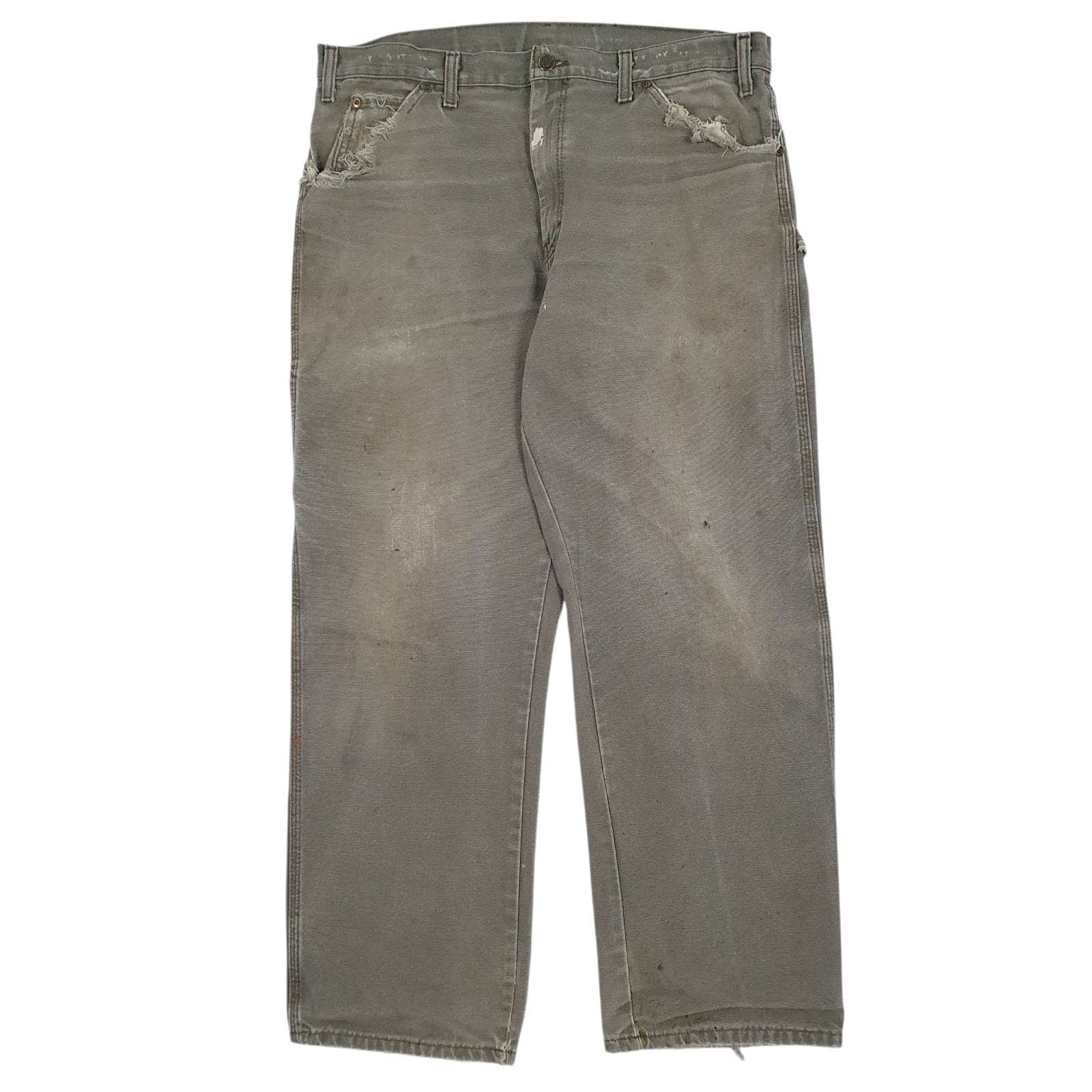 Mens Grey Dickies  Carpenter Trousers