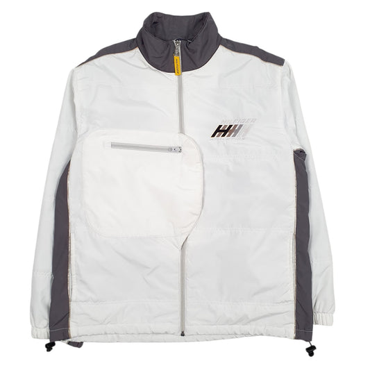 Mens White Tommy Hilfiger Athletic Padded Crewneck Coat
