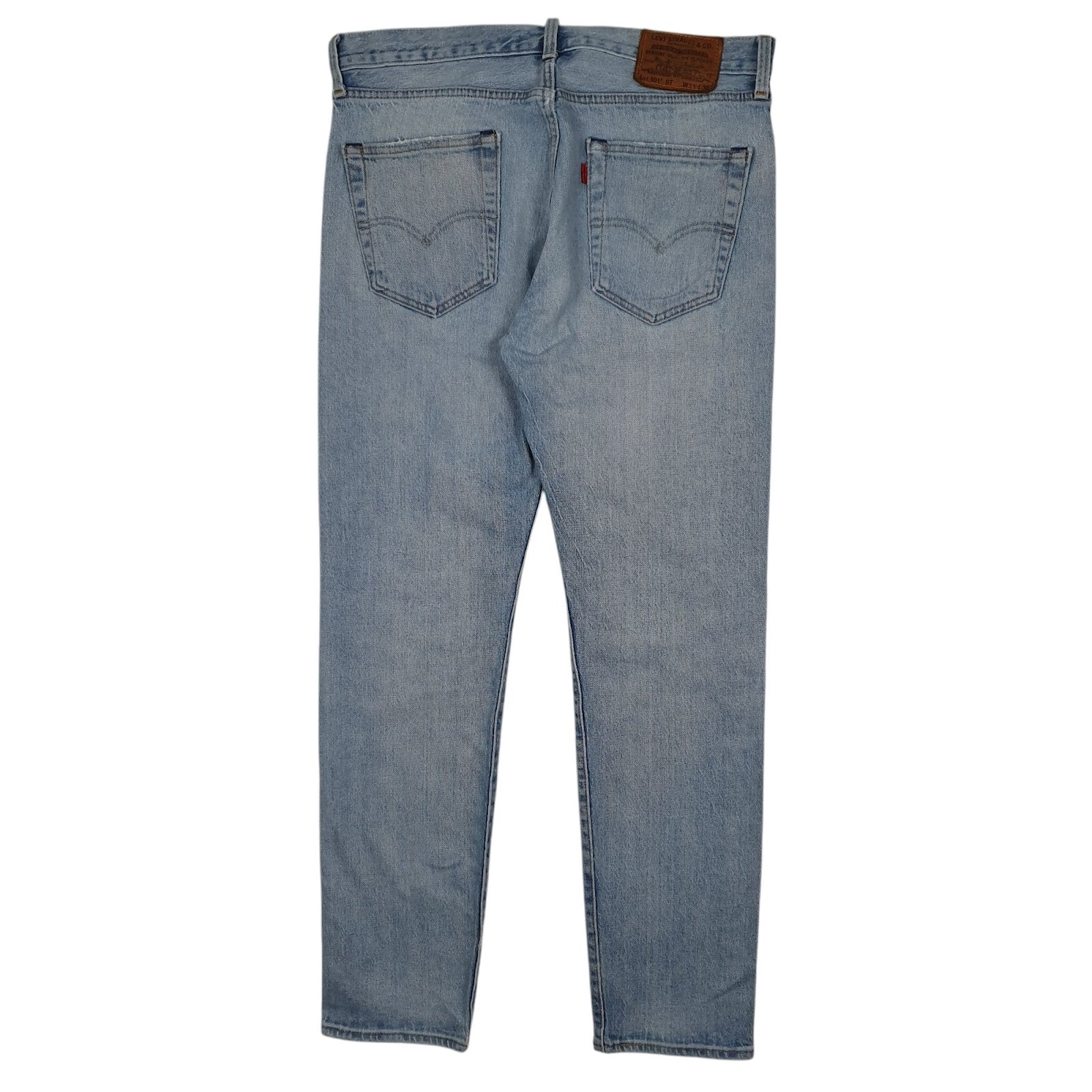 Mens White Levis Tapered  Jeans