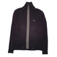 Mens Black Puma Knit Full Zip Jumper