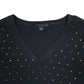 Womens Navy Tommy Hilfiger Lightweight Sequined V Neck Jumper