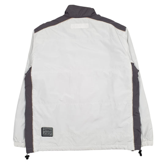 Mens White Tommy Hilfiger Athletic Padded Crewneck Coat