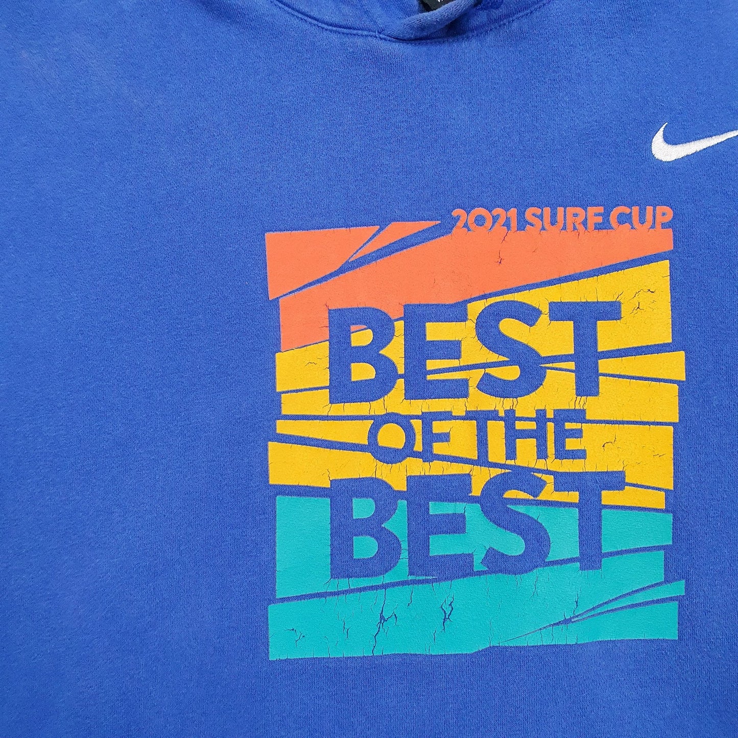 Mens Blue Nike 2021 Surf Cup Hoodie Jumper