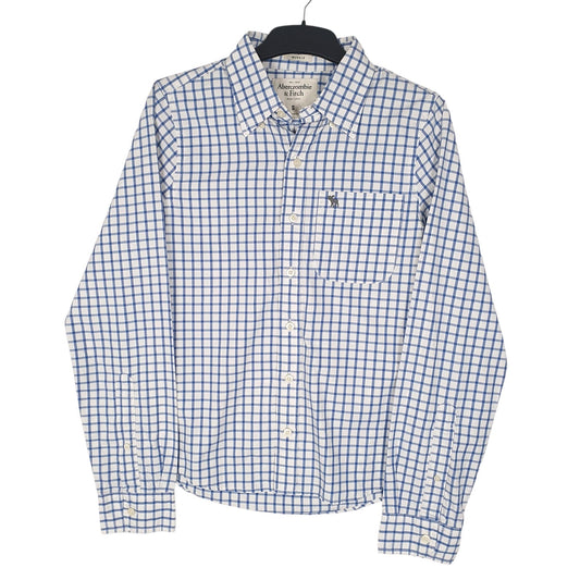 Mens White Abercrombie & Fitch Muscle Long Sleeve Shirt