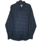 Mens Navy L.L.Bean Flannel Long Sleeve Shirt